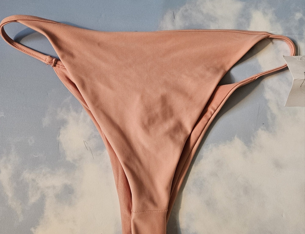 Coral Pink High Leg Bikini Bottom Brazilian Bikini Bottom - Picture 8 of 10